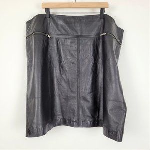 Ellos Leather Skirt